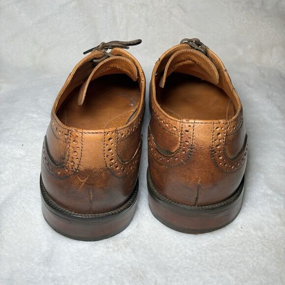 Martin Dingman Cambridge Cap Toe Oxford Dress Shoe Mens 9.5 Brown Whiskey Brogue main image 10